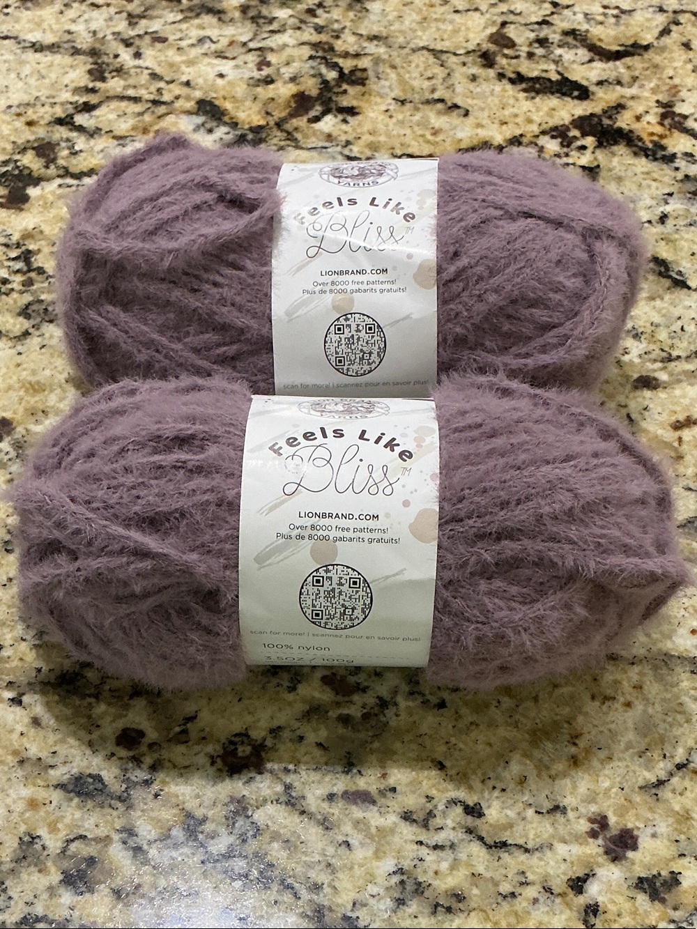 Lion Brand Feels Like Bliss Yarn - Dusk (Light Purple-Lavender)